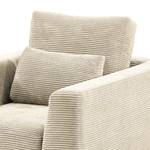 Fauteuil Aniaro Corduroy Poppy: Beige - Aluminium