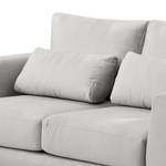 2-Sitzer Sofa Aniaro Samt Onoli: Hellgrau - Buche