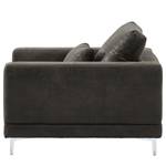 Fauteuil Aniaro Microfibre Goda: Anthracite - Aluminium