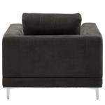 Fauteuil Aniaro Microfibre Goda: Anthracite - Aluminium