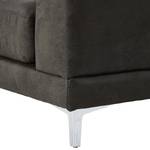 Fauteuil Aniaro Microfibre Goda: Anthracite - Aluminium