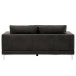 2-Sitzer Sofa Aniaro Microfaser Goda: Anthrazit - Aluminium