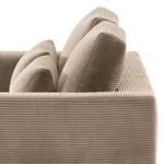 2-Sitzer Sofa Aniaro Cordstoff Poppy: Taupe - Buche