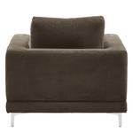 Fauteuil Aniaro Corduroy Poppy: Bruin - Aluminium