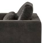 Fauteuil Aniaro Microfibre Goda: Anthracite - Hêtre