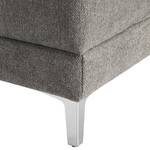 Fauteuil Aniaro Geweven stof Maila:  Donkergrijs - Aluminium