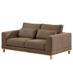 2-Sitzer Sofa Aniaro Webstoff Maila: Braun - Buche