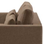 2-Sitzer Sofa Aniaro Webstoff Maila: Braun - Buche