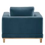 Fauteuil Aniaro Velours Onoli: Bleu marine - Hêtre