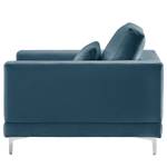 Fauteuil Aniaro Velours Onoli: Bleu marine - Aluminium