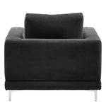 Fauteuil Aniaro Corduroy Poppy: Antracietkleurig - Aluminium