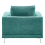 Fauteuil Aniaro Corduroy Poppy: Turquoise - Aluminium