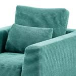 Fauteuil Aniaro Corduroy Poppy: Turquoise - Aluminium