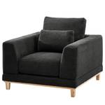 Fauteuil Aniaro Corduroy Poppy: Antracietkleurig - Beuk