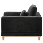 Fauteuil Aniaro Corduroy Poppy: Antracietkleurig - Beuk