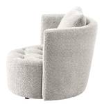 Fauteuil Timboan Bouclè Abby: Gris - Avec repose-pieds