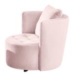 Fauteuil Timboan Velours Blonda: Oud pink - Met hocker