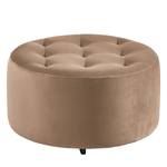 Fauteuil Timboan Velours Blonda: Taupe - Avec repose-pieds