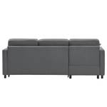 Divano con chaise longue Engele Velluto Onoli: antracite