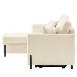 Ecksofa Engele mit Longchair Samt Onoli: Beige