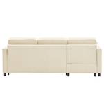 Ecksofa Engele mit Longchair Samt Onoli: Beige