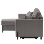 Divano con chaise longue Engele Velluto Onoli: fumo grigio