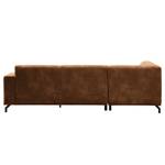 Ecksofa Makata mit Ottomane Microfaser Bice: Nougat