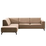 Ecksofa Makata mit Ottomane Samt Blonda: Taupe