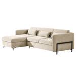 Ecksofa Ulanula Webstoff Cieli: Beige - Ecke davorstehend links