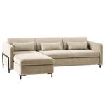 Ecksofa Ulanula Webstoff Cieli: Beige - Ecke davorstehend links