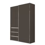 Schwebetürenschrank Malibu Glastür Havanna - 165 x 217 cm