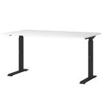 Bureau réglable en hauteur Downey Blanc / Noir - Largeur : 140 cm