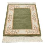 Vloerkleed Delia wol - Groen/beige - 40 x 60 cm