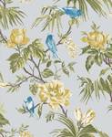 Vliesbehang Birds & Bloom Blauw