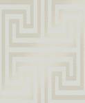 Vliestapete Metallic Greek Key Beige