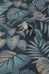 Vliestapete Jungle Leaves Blau