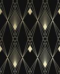 Vliesbehang Deco Geometric Zwart