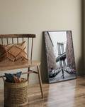 Afbeelding Walking In Brooklyn massief beukenhout/acrylglas - zwart - 63 x 83 cm