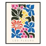 Afbeelding Les Fleurs massief beukenhout/acrylglas - zwart - 52 x 62 cm