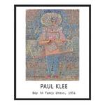 Afbeelding Boy In Fancy Dress Paul Klee massief beukenhout/acrylglas - zwart - 42 x 52 cm