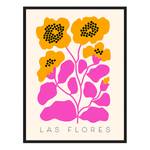 Afbeelding Las Flores massief beukenhout/acrylglas - zwart - 63 x 83 cm