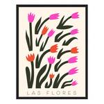 Bild I Love Las Flores Buche Massiv / Acrylglas - Schwarz - 32 x 42 cm