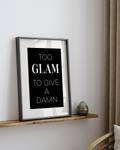 Bild Too Glam Buche Massiv / Acrylglas - Schwarz - 32 x 42 cm