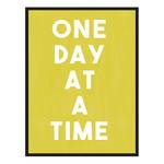 Afbeelding One Day at a Time massief beukenhout/acrylglas - zwart - 73 x 93 cm