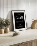 Afbeelding Too Glam massief beukenhout/acrylglas - zwart - 42 x 52 cm