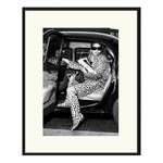 Bild The Tiger Arrives Buche Massiv / Acrylglas - Schwarz - 63 x 83 cm
