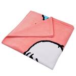 Serviette de plage PEANUTS Coton - Rose foncé