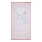 Serviette de plage PEANUTS Coton - Rose foncé