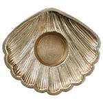 Waxinelichthouder GOLDEN NATURE Schelp aluminium - goudkleurig