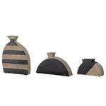 Set di 3 vasi Nezha Terracotta - Nero / Bianco